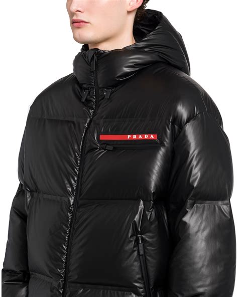 prada men winter jacket racoon|Prada puffer jacket men.